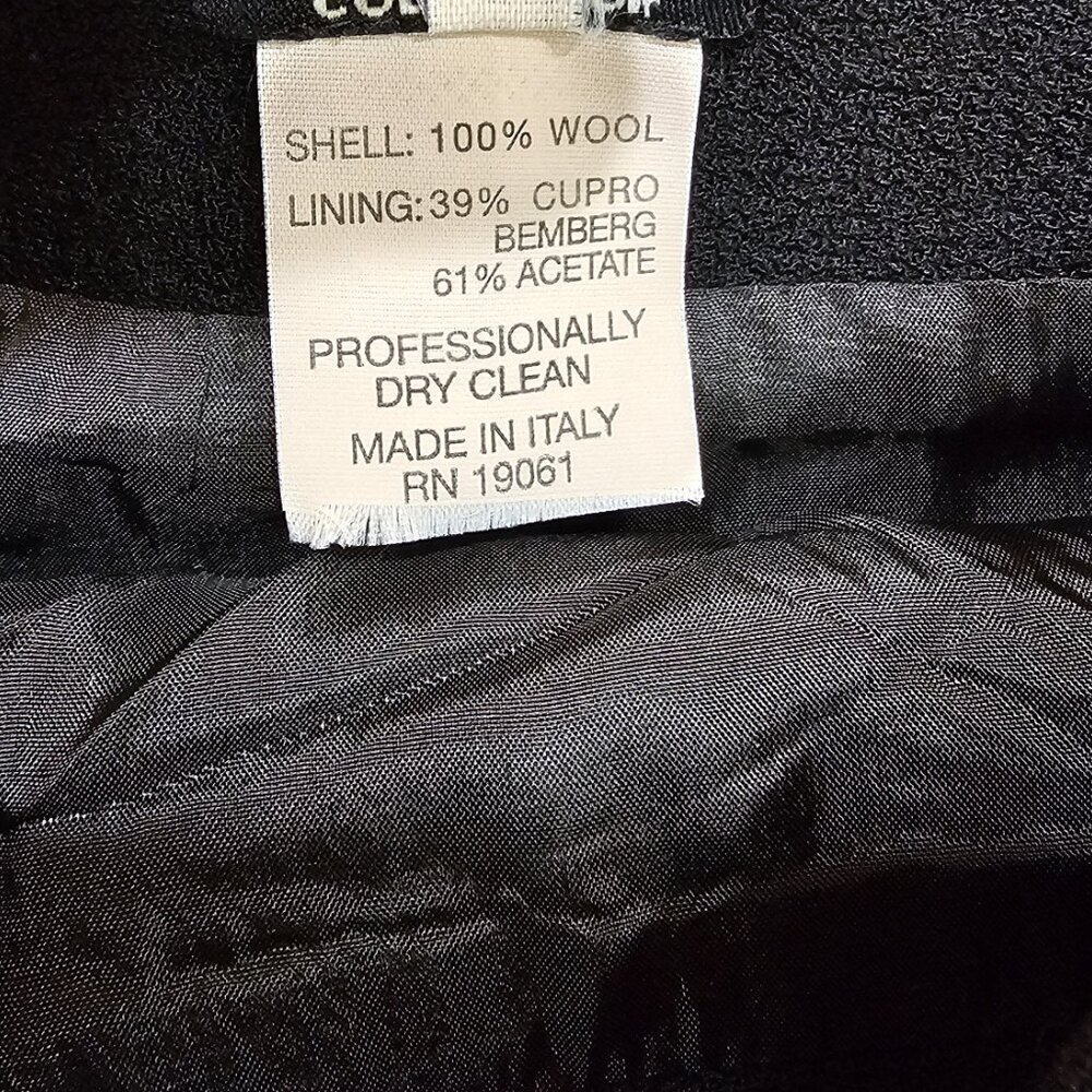 Women's‎ Doncaster Wool Pencil Skirt Black Lined Size 8 Made in Italy - Picture 5 of 5